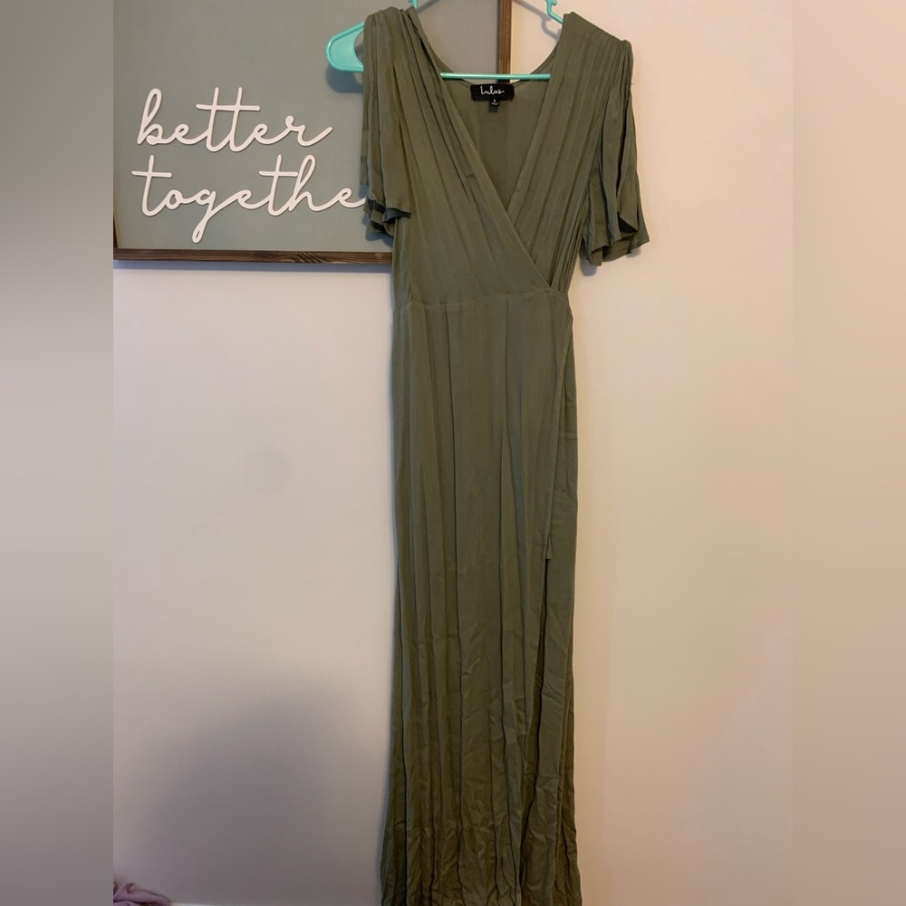Beautiful green wrap dress. Only worn a few times